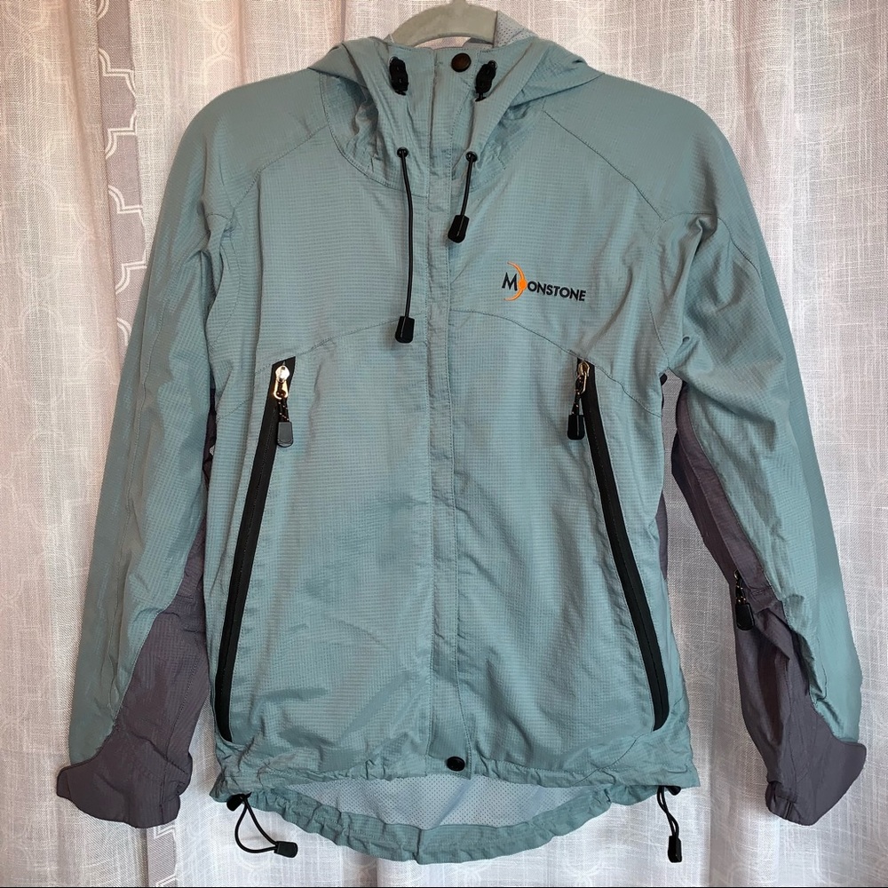 Moonstone Rain/ wind resistant Hooded, vented Women's Jacket SMALL